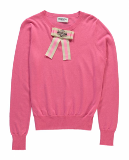 Rereact fancy bow sweater miami pink Essentiel 1 Rereact fancy bow sweater miami pink Essentiel