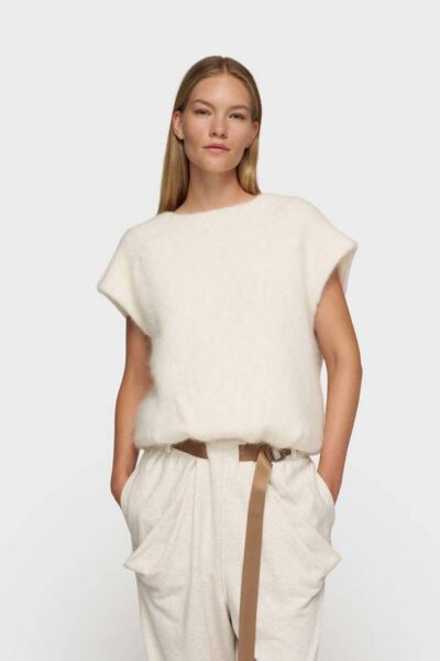 Balloon knit sleeveless ecru 10 DAYS