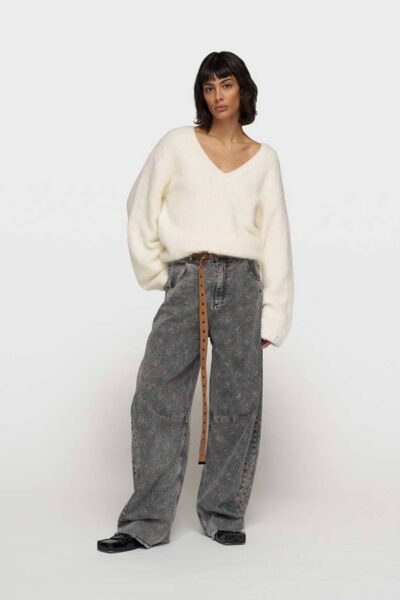 Western pants monogram black 10 DAYS
