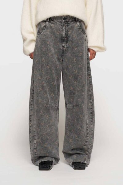 Western pants monogram black 10 DAYS