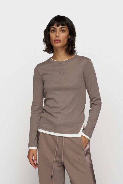 Long sleeve tee double rib moonrock 10 DAYS