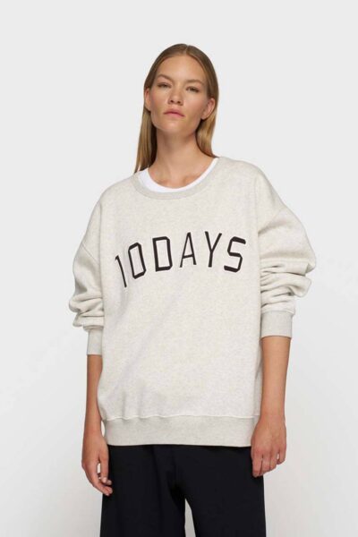 Statement sweater soft white melee 10 DAYS