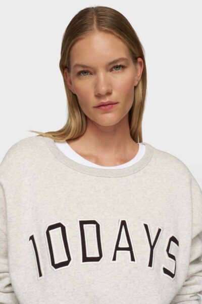 Statement sweater soft white melee 10 DAYS