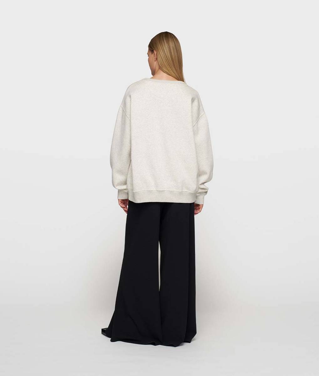 Statement sweater soft white melee 10 DAYS - Afbeelding 4