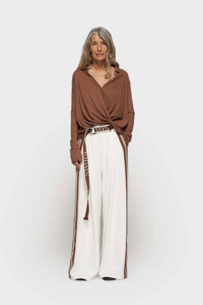 Wrap blouse truffle 10 DAYS