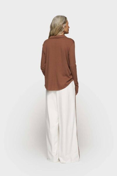 Wrap blouse truffle 10 DAYS