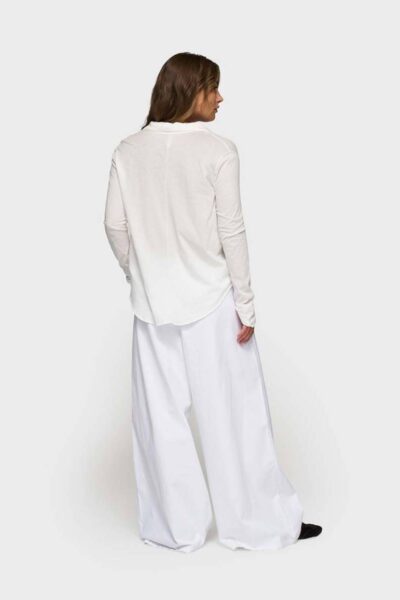 Wrap blouse ecru 10 DAYS