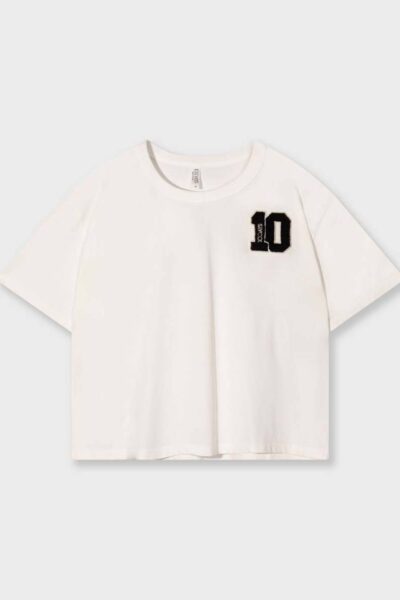 Thick cotton tee 10 ecru 10 DAYS