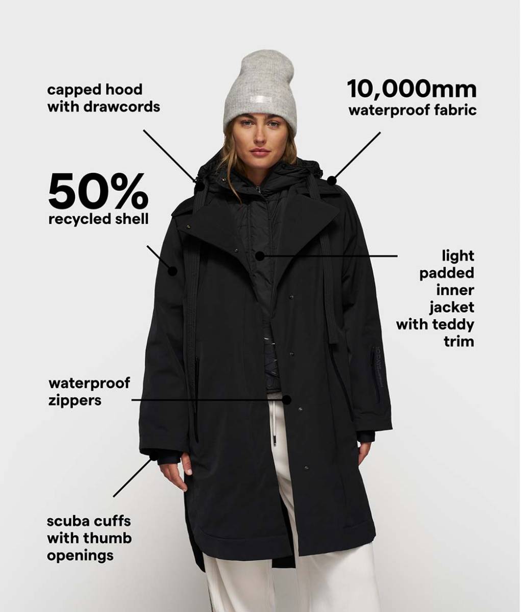 The cool coat black 10 DAYS - Afbeelding 6