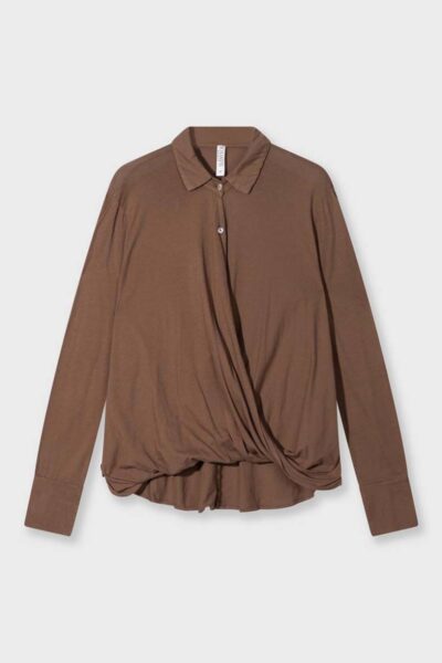 Wrap blouse truffle 10 DAYS