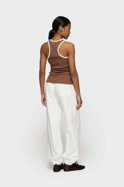 Tank top rib contrast truffle 10 DAYS