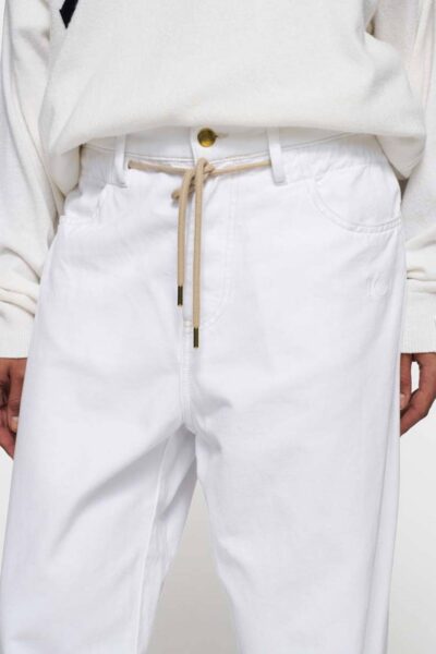 Straight leg pants twill optic white 10 DAYS