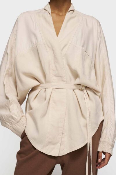 Kimono blouse tencel light earth 10 DAYS