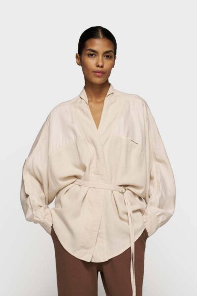 Kimono blouse tencel light earth 10 DAYS