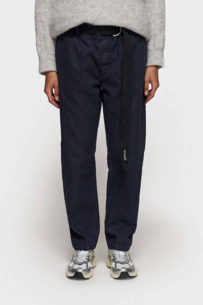 Belted pants dark navy 10 DAYS