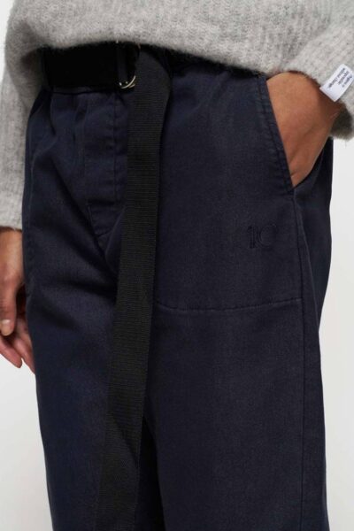 Belted pants dark navy 10 DAYS