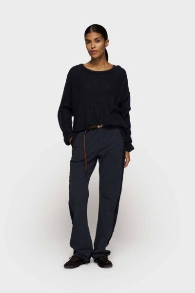 Loose thin knit sweater dark navy 10 DAYS
