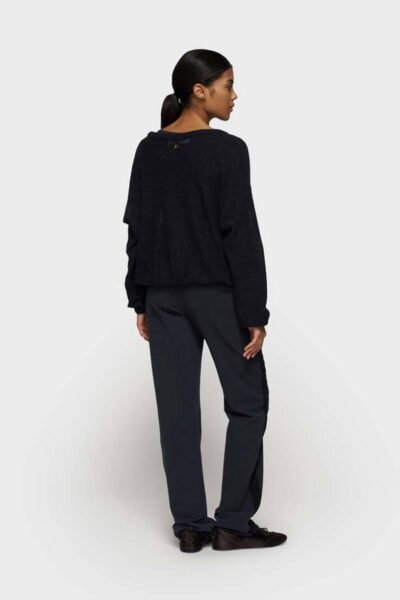 Loose thin knit sweater dark navy 10 DAYS