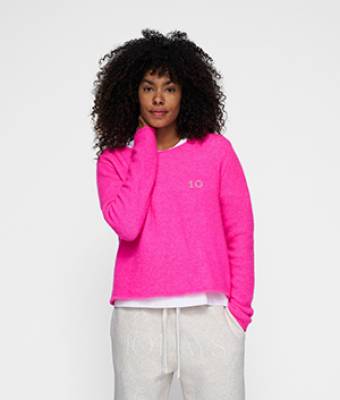 Thin knit sweater neon pink 10 DAYS