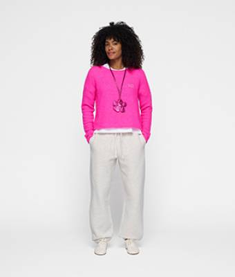 Thin knit sweater neon pink 10 DAYS