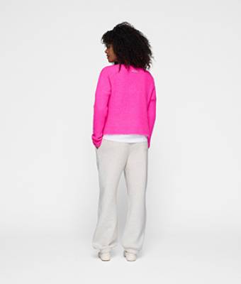 Thin knit sweater neon pink 10 DAYS