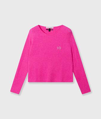 Thin knit sweater neon pink 10 DAYS