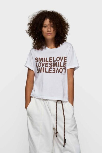 Petit smile love tee white 10 DAYS