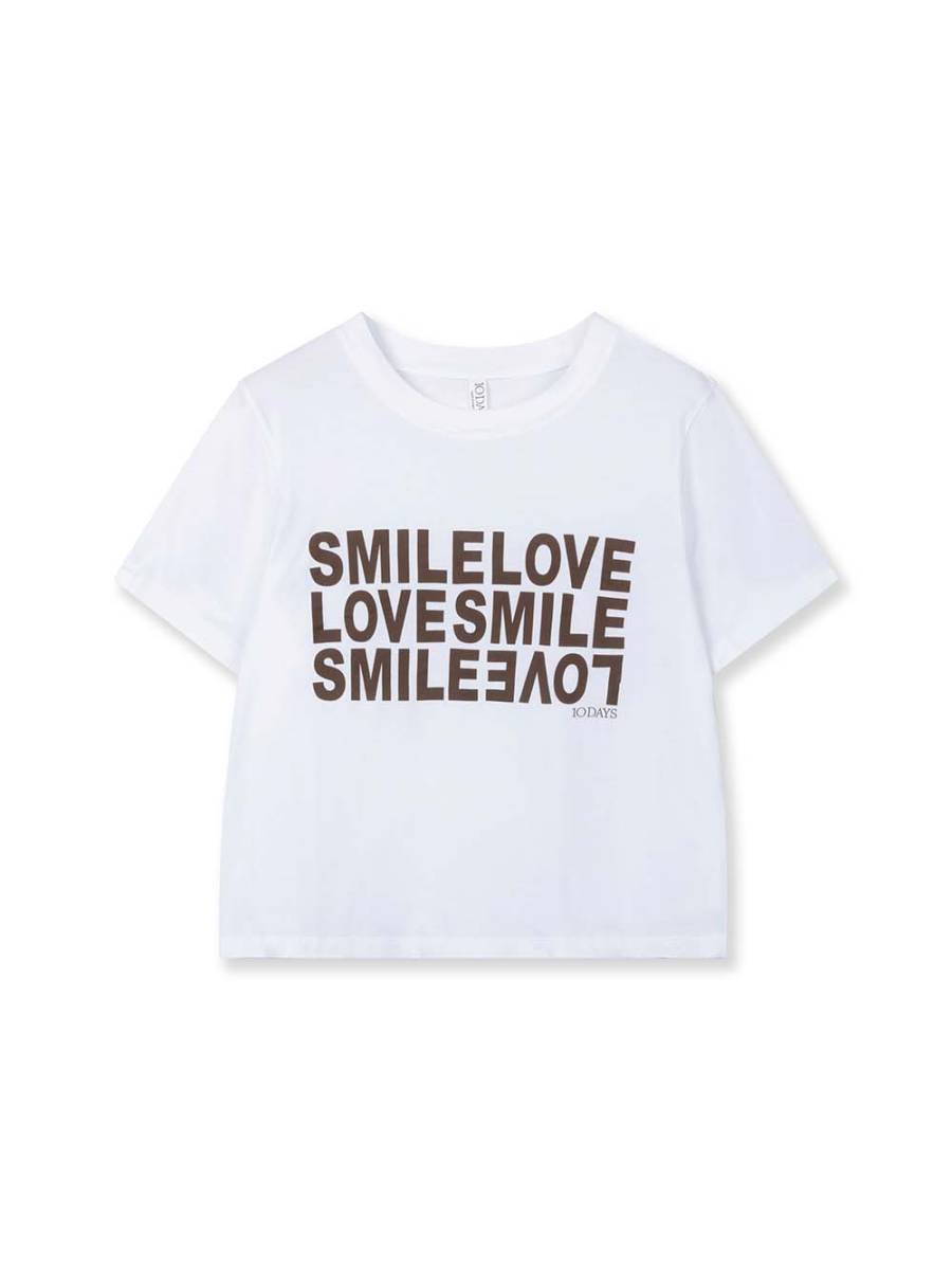 Petit smile love tee white 10 DAYS - Afbeelding 4