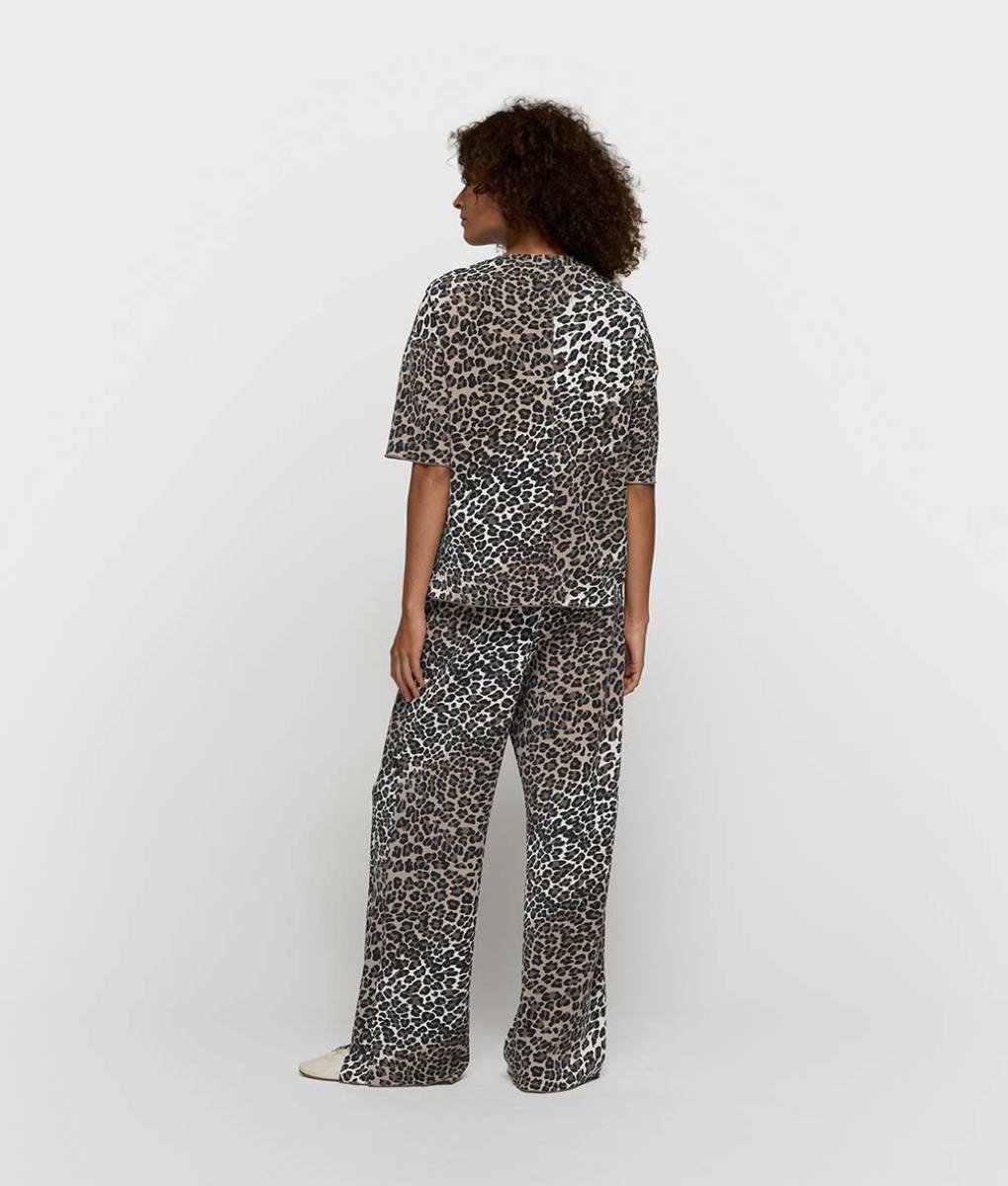 Soft scuba tee leopard ecru 10 DAYS - Afbeelding 3