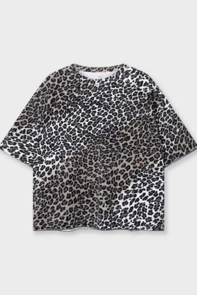 Soft scuba tee leopard ecru 10 DAYS
