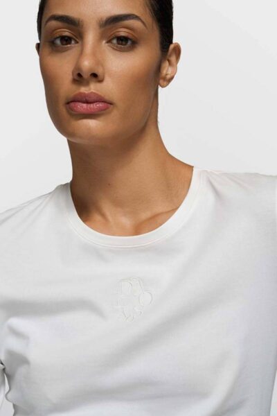 Slim long sleeeve tee ecru 10 DAYS