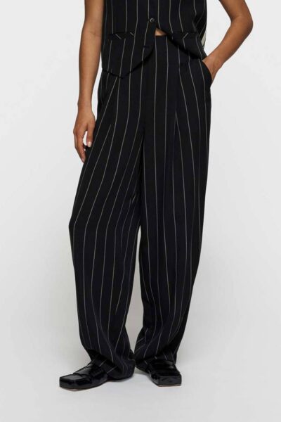Pants pinstripe black 10 DAYS