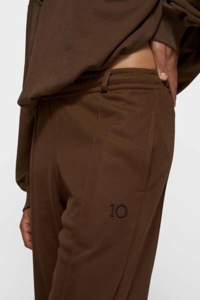 Tapered track pants dark truffle 10 DAYS