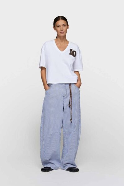 Western pants stripes white/blue 10 DAYS