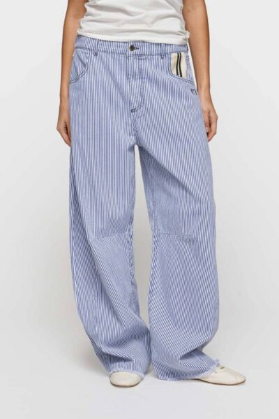 Western pants stripes white/blue 10 DAYS