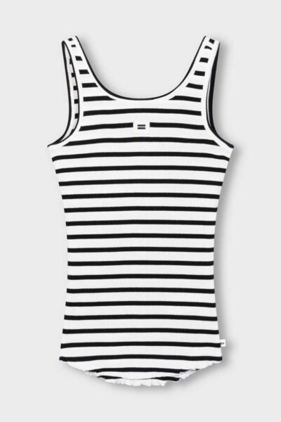 Ballet top back scoop ecru/black 10 DAYS