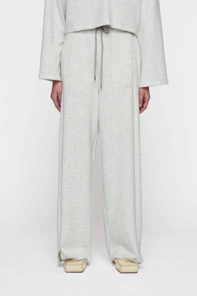 Soft wide leg jogger white grey melee 10 DAYS