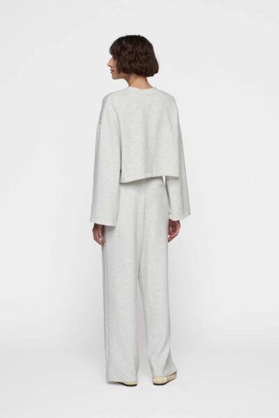 Soft wide leg jogger white grey melee 10 DAYS