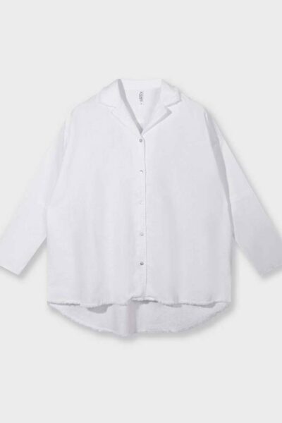 Cotton linen blouse white 10 DAYS