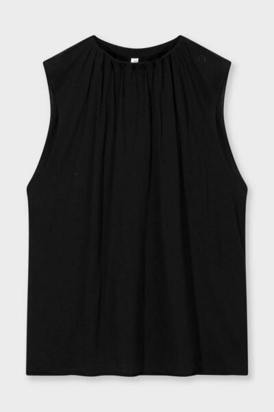 Pleated top jersey black 10 DAYS