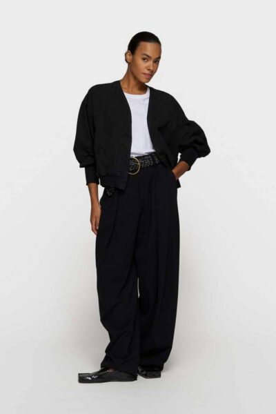 Poplin bomber black 10 DAYS