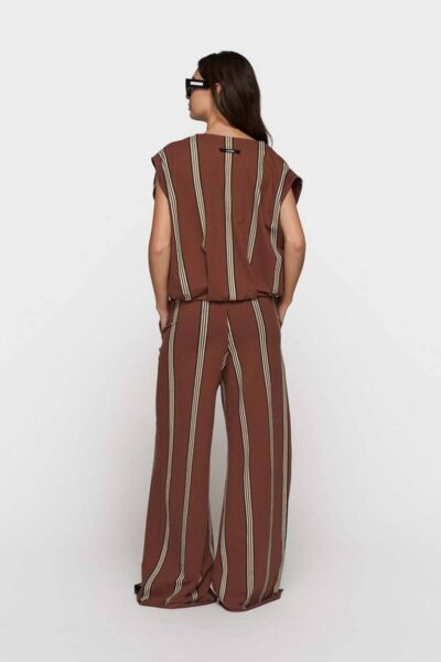 Balloon top stripes deep brown 10 DAYS