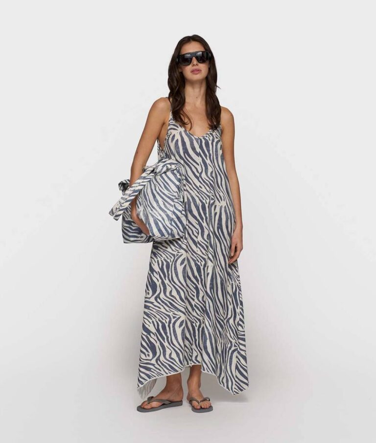 Strappy dress zebra light vanilla 10 DAYS