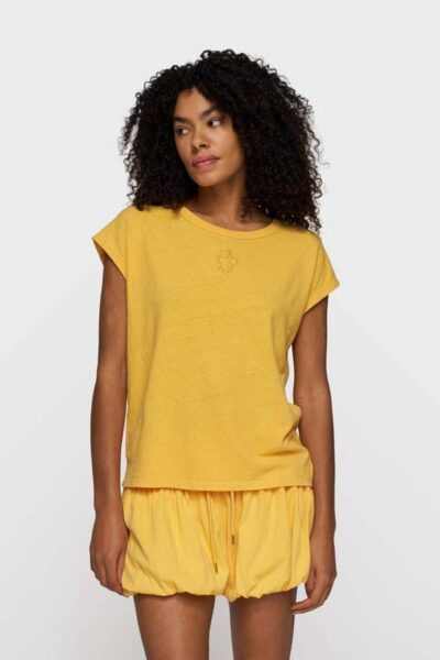 Cotton linen tee mango 10 DAYS