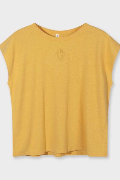 Cotton linen tee mango 10 DAYS