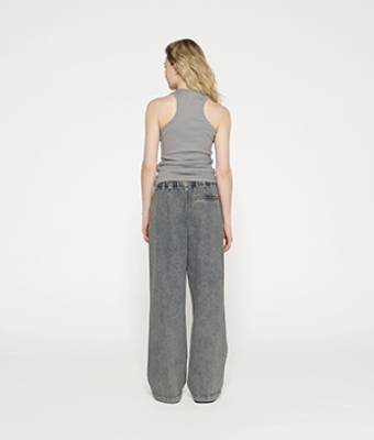Wide pants flowy denim blue 10 DAYS