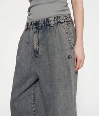 Wide pants flowy denim blue 10 DAYS