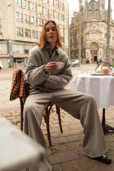 Padded jacket light graphite 10 DAYS