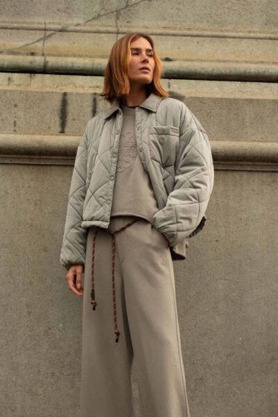 Padded jacket light graphite 10 DAYS