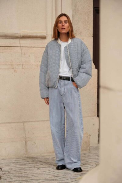 Western pants stripes white/blue 10 DAYS